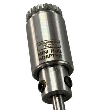 Metal mini hub adapter with weldless hub 
