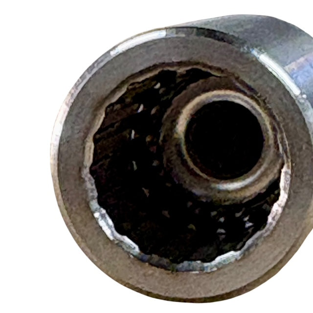 Full size to compact hub adapter shown 