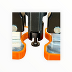 M-Lifter Tab Trap installed around the puller shaft with a black round pulling tab