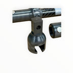 Rail-Gun square drive tab adapter beside slide hammer connection sockets.