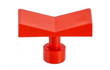 40X20MM V RED LINE TAB (2pack)
