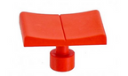 40X30MM V RED LINE TAB (2pack)