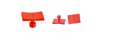 40X30MM V RED LINE TAB (2pack)